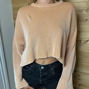Orange & White Sweater